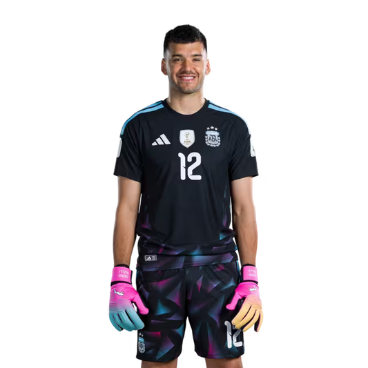 Argentina National Football Team 2026 World Cup Jersey (Player Version/Match Version) — Goalkeepers: No.1 Juan MUSSO, No.12 Geronimo RULLI, No.23 Emiliano MARTINEZ / Porteros: No.1 Juan MUSSO, No.12 Gerónimo RULLI, No.23 Emiliano MARTINEZ