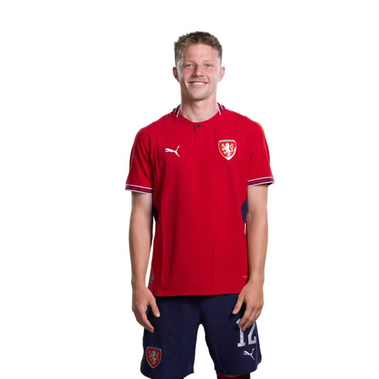 Czech Republic National Football Team 2026 World Cup Jersey (Player/Match Version) — Midfielders: No. 8 Vladimír Darida, No. 12 Lukáš Červ, No. 17 Lukáš Provod./ Záložníci: č. 8 Vladimir DARIDA, č. 12 Lukáš CERV, č. 17 Lukáš PROVOD