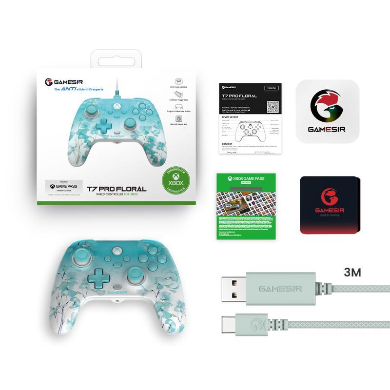 GameSir T7 Pro Floral Wired Controller for Xbox Console Accessories Smartphone Handheld Gamepad
