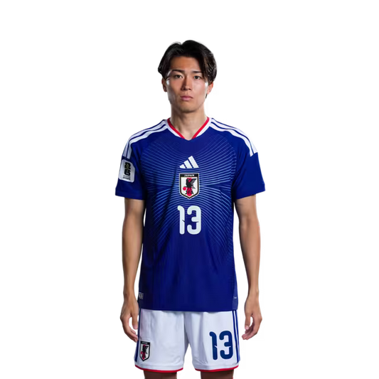 Japan National Football Team 2026 World Cup Kit (Player/Match Version) – Midfielders: No. 11 Daizen Maeda, No. 13 Keito Nakamura, No. 14 Junya Ito/サッカー日本代表 2026ワールドカップユニフォーム(選手バージョン/試合バージョン) MF:No.11 前田大然、No.13 中村敬斗、No.14 伊東純也