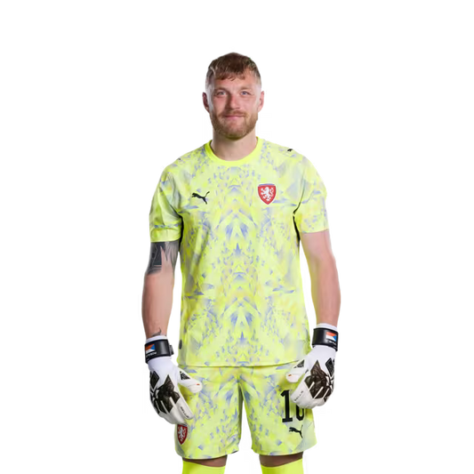 Czech Republic National Football Team 2026 World Cup Jersey (Player/Match Version) — Goalkeepers: No. 1 Matěj Kovář, No. 16 Jindřich Staněk, No. 23 Lukáš Horníček / Brankáři: č. 1 Matěj KOVÁŘ, č. 16 Jindřich STANĚK, č. 23 Lukáš HORNÍČEK