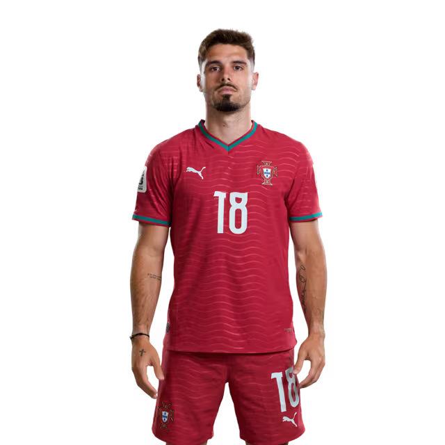 Portugal National Football Team 2026 World Cup Jersey (Player Version/Match Version) – Forwards: No. 16 Francisco Trincão, No. 17 Rafael Leão, No. 18 Pedro Neto / Avançados: N.º16 FRANCISCO TRINCAO, N.º17 RAFAEL LEAO, N.º18 PEDRO NETO