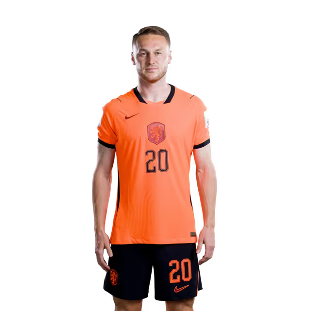 Netherlands National Team 2026 World Cup Jersey (Player Version/Match Issue) — Midfielders: No. 14 Tijjani Reijnders, No. 16 Guus Til, No. 20 Teun Koopmeiners / Middenvelders: nr. 14 Tijjani REIJNDERS, nr. 16 Guus TIL, nr. 20 Teun KOOPMEINERS