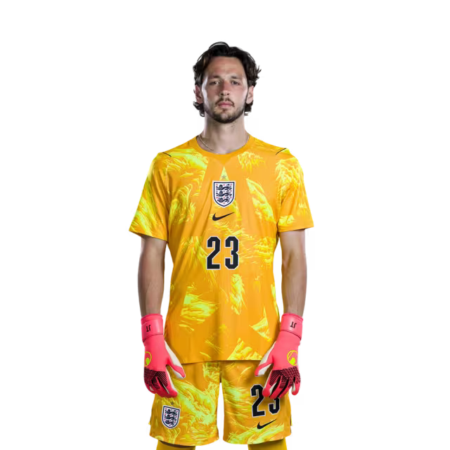 England National Soccer Team 2026 FIFA World Cup Jerseys (Player Version and Match Version) – Goalkeepers: #1 Jordan PICKFORD, #13 Dean Henderson, #23 James TRAFFORD