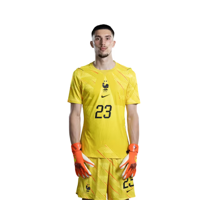 France National Team 2026 World Cup Jersey (Player/Match Version) — Goalkeepers: No. 1 Brice Samba, No. 16 Mike Maignan, No. 23 Robin Risser / Gardiens de but : N° 1 Brice SAMBA, N° 16 Mike MAIGNAN, N° 23 Robin RISSER