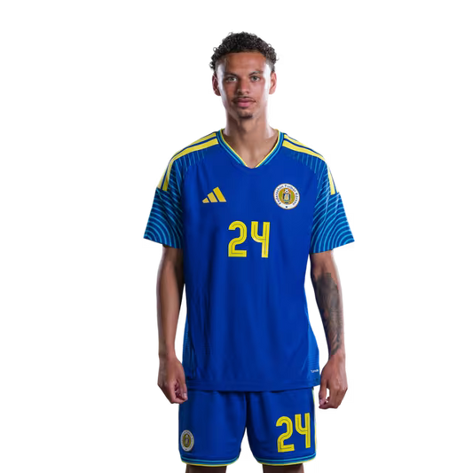 2026 World Cup Curaçao National Football Team Jersey (Player/Match Version) — Defenders: No. 23 Riechedly Bazoer, No. 24 Deveron Fonville/Defensornan: No. 23 Riechedly Bazoer, No. 24 Deveron Fonville