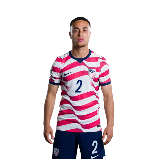 USA 2026 World Cup Jersey - Player Version - Match Version - Defenders: 2 Sergino DEST, 3 Chris RICHARDS, 5 Antonee ROBINSON