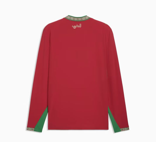 Morocco National Football Team 2026 World Cup Jersey – Long-Sleeve Version/قميص المنتخب المغربي لكرة القدم لكأس العالم 2026 - نسخة بأكمام طويلة