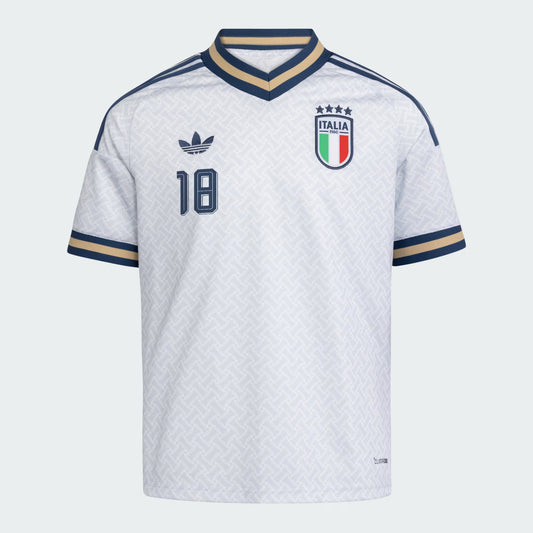 2026 World Cup Barella Italy Soccer Jersey Player Version Match Version - No.18 Home Blue and Away White