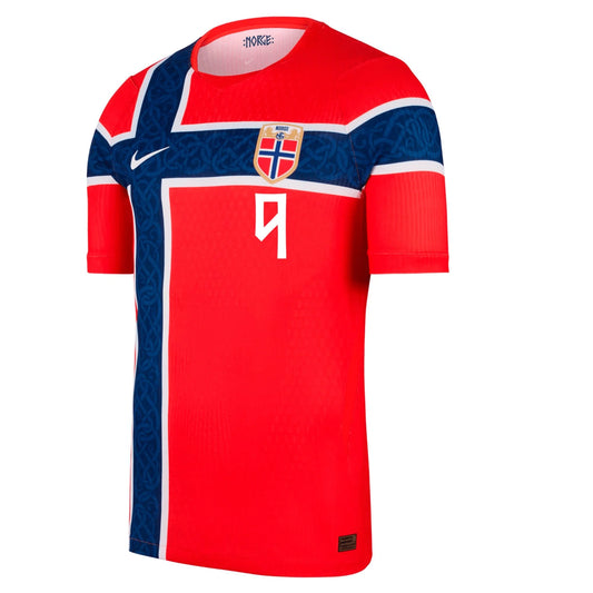 2026 World Cup Haaland Norway Soccer Jersey Player Version Match Version - No.9 Home Red and Away Black