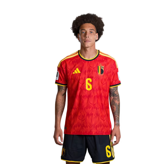 Belgium National Football Team – 2026 World Cup Jersey (Player Version/Match Version) – Midfielders: No. 6 Axel Witsel, No. 7 Kevin De Bruyne, No. 8 Youri Tielemans/ Middenvelders: nr. 6 Axel Witsel, nr. 7 Kevin De Bruyne, nr. 8 Youri Tielemans