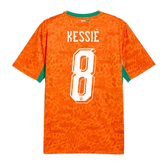 2026 World Cup Kessie Cote dIvoire Soccer Jersey Player Version Match Version - No.8 Home Orange and Away White