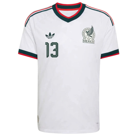 2026 World Cup G. Ochoa Mexico Soccer Jersey Player Version Match Version - No.13 Home Green and Away White