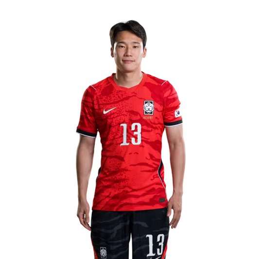 2026 월드컵 대한민국 축구 선수 유니폼 (경기용) - 수비수 13번 이태석, 14번 조위제, 15번 김문환