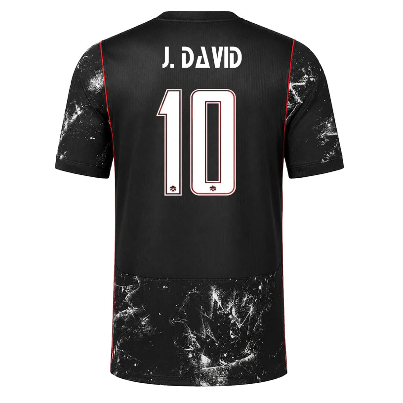 2026 World Cup J.David Canada Soccer Jersey Player Version Match Version - No.10 Home Red and Away Black