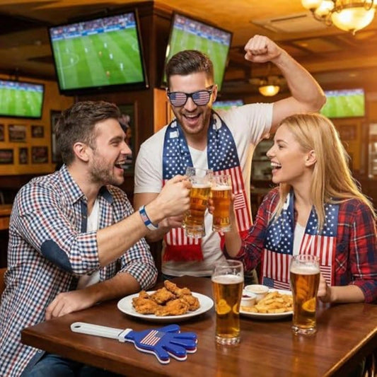 6pcs Set The 2026 American Celebration,USA World Cup Fan Kit,Complete Soccer Cheer Accessories Set