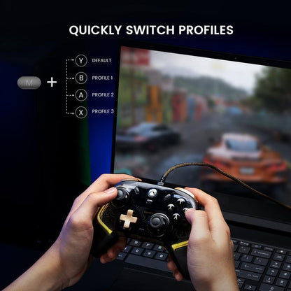 GameSir Kaleid Flux Wired RGB Controller for Xbox Series X|S, Xbox One, Windows 10/11 & Steam, Anti-Drift Gamepad with Precision Hall Effect Sticks Console Smartphone