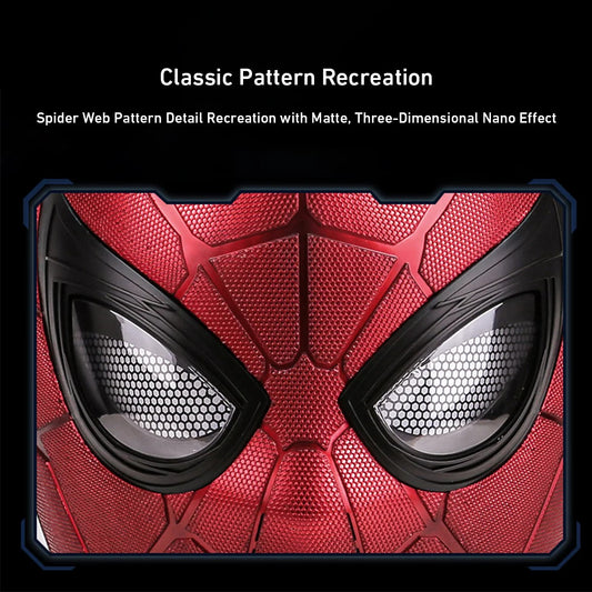 Life-Size Iron Spider-Man Collectible Helmet: Immersive Hardcore Replica with Blinking Eyes, Touch & Remote Control