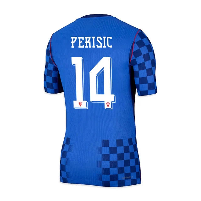 2026 World Cup Perisic Croatia Soccer Jersey Player Version  Match Version - No.14 Home Red and Away Blue