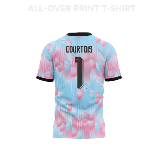 2026 World Cup Courtois Belgium Soccer Jersey Player Version  Match Version - No.1 Home Red and Away Blue