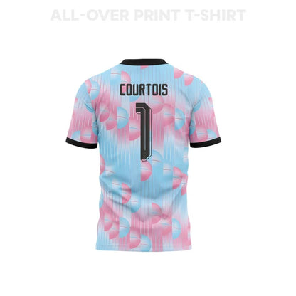 2026 World Cup Courtois Belgium Soccer Jersey Player Version  Match Version - No.1 Home Red and Away Blue
