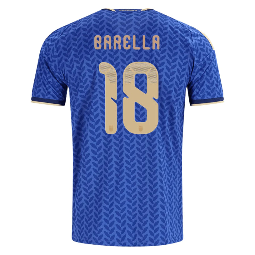 2026 World Cup Barella Italy Soccer Jersey Player Version  Match Version - No.18 Home Blue and Away White
