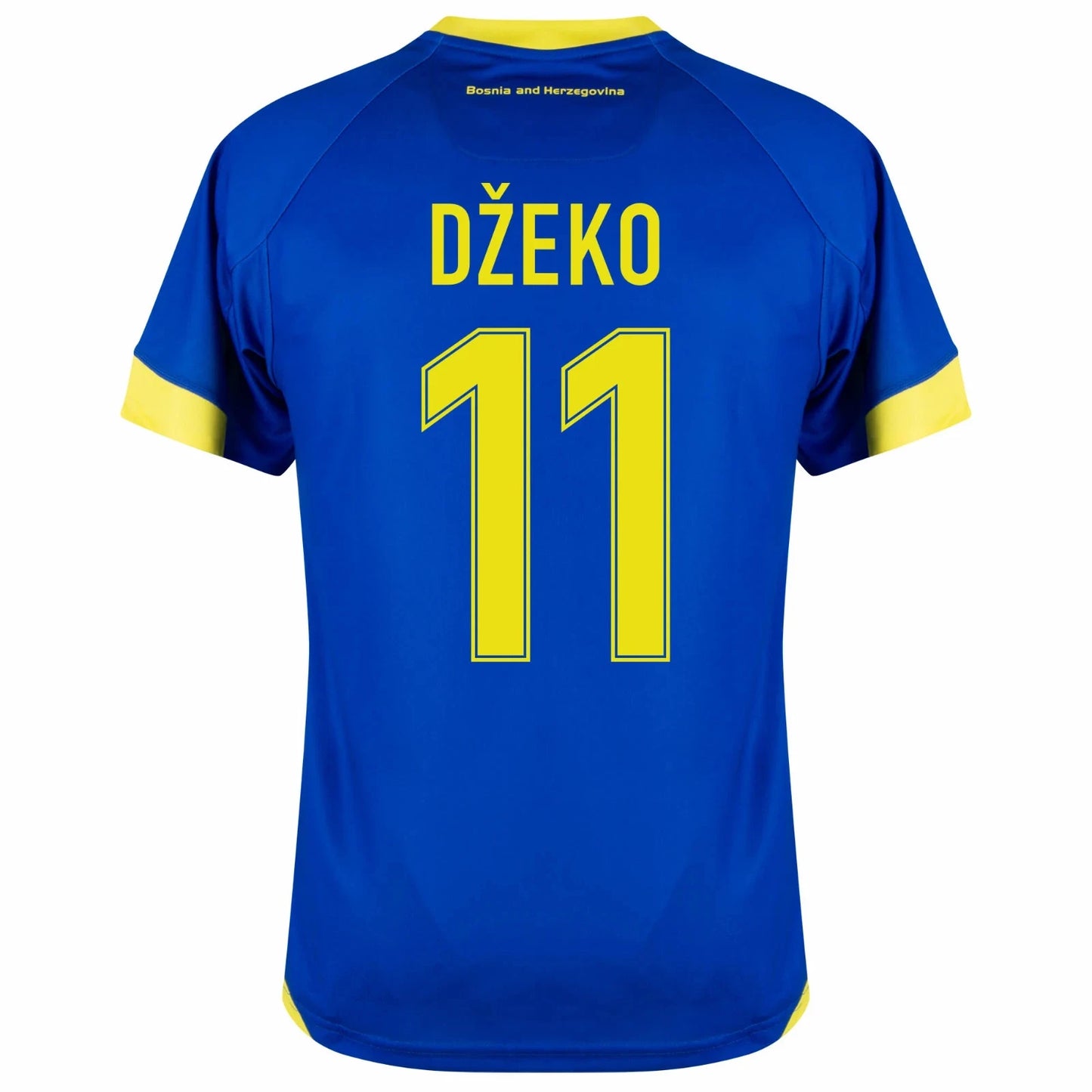 2026 World Cup Dzeko Bosnia and Herzegovina Soccer Jersey Player Version  Match Version - No.11 Home White and Away Blue
