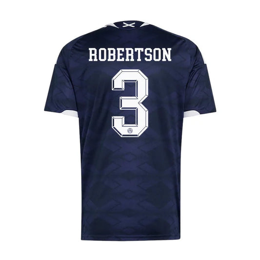 2026 World Cup Robertson Scotland Soccer Jersey Player Version  Match Version - No.3 Home Blue and Away Red