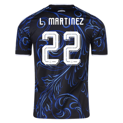 2026 World Cup Lautaro Martinez Argentina  Soccer Jersey Player Version  Match Version - No. 22 Home White & Blue and Away Black & Blue
