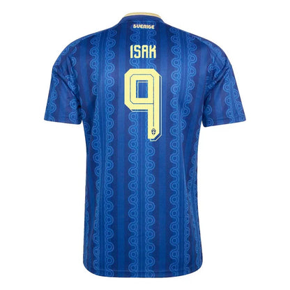 2026 World Cup Isak Sweden Soccer Jersey Player Version  Match Version - No.9 Home Yellow and Away Blue