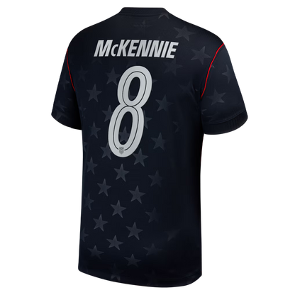 2026 World Cup Weston McKennie USA Soccer Jersey Player Version  Match Version - No. 8 Home Red&White and Away Black