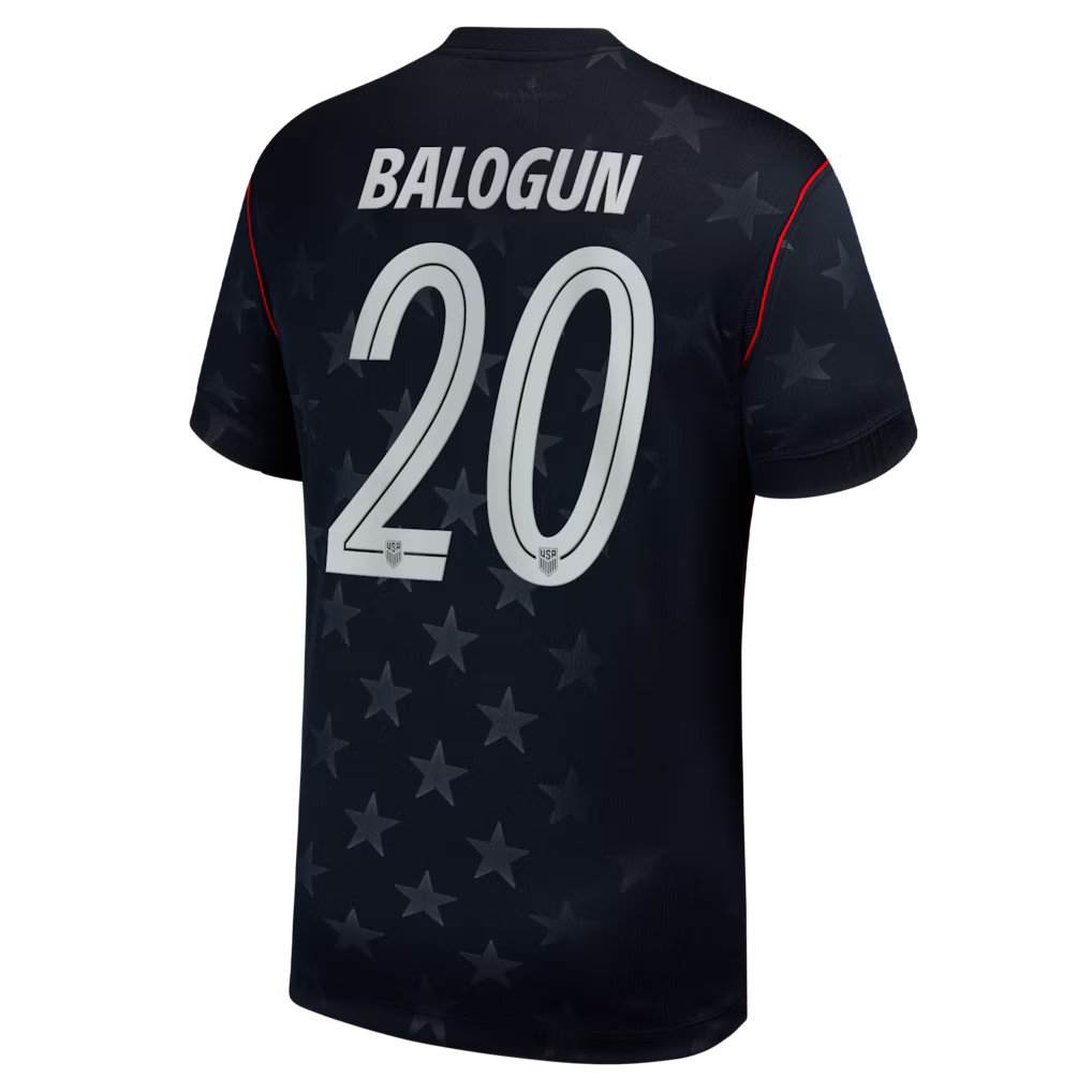 Fralin Balogun Men's USA National Soccer Team 2026 Season No. 20 Jersey - Home White and Away Black