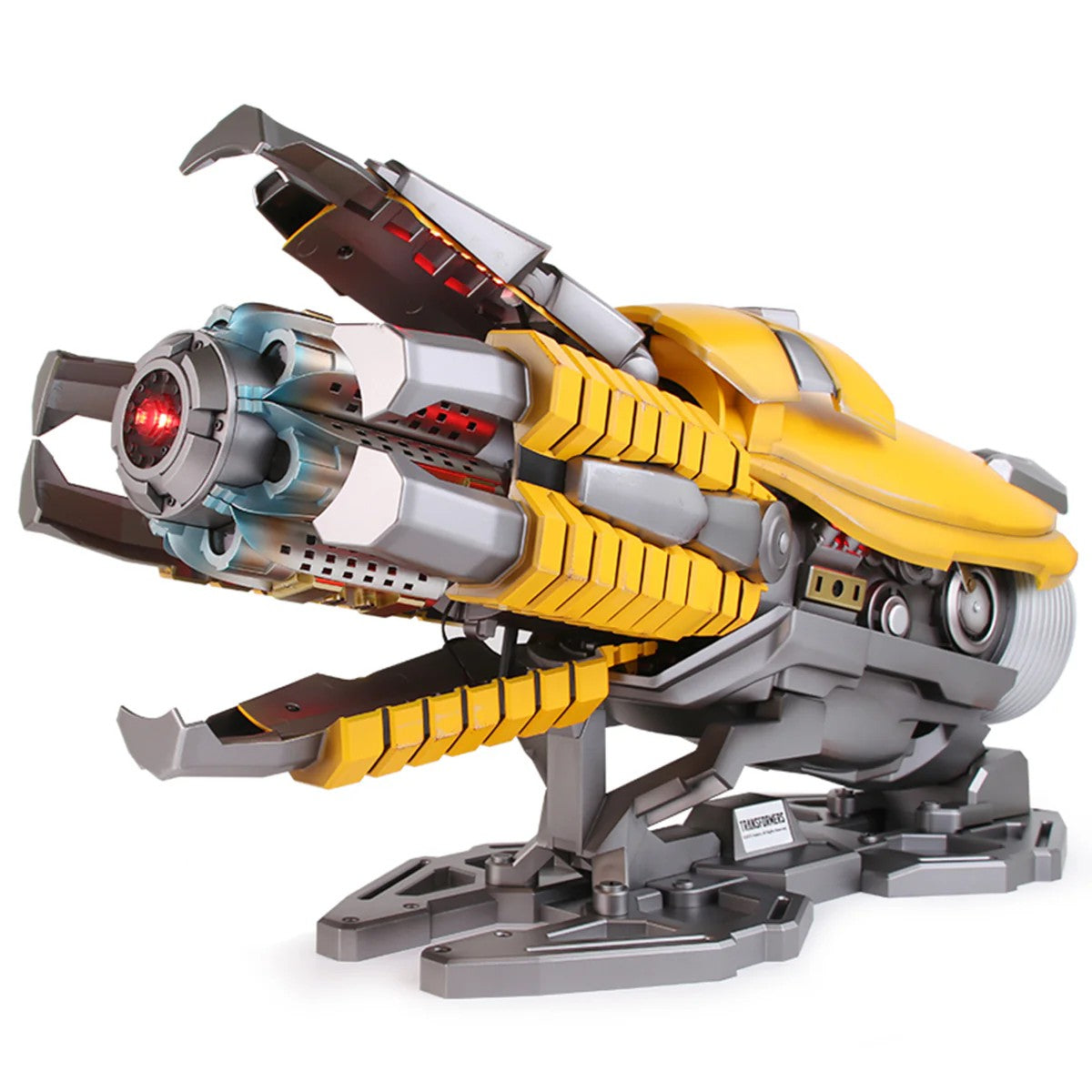 Transformers Bumblebee Wearable Hand Cannon – Kids Voice-Activated Toy with Gatling Sound Effects & LED Light, Boys Gift