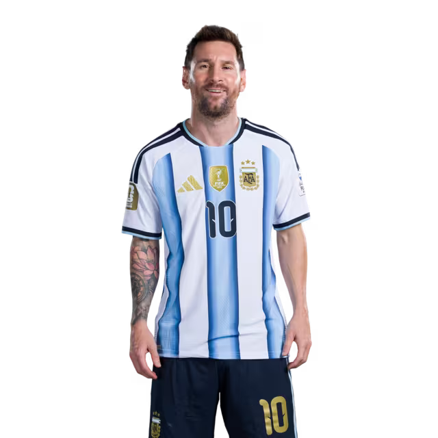 2026 World Cup Messi Argentina  Soccer Jersey Player Version  Match Version - No. 10 Home White & Blue and Away Black & Blue