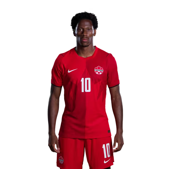 Canada National Soccer Team 2026 FIFA World Cup Jerseys (Player Version and Match Version) – Forwards: #9 Cyle LARIN, #10 Jonathan DAVID, #12 Tani OLUWASEYI