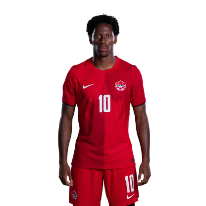Canada National Soccer Team 2026 FIFA World Cup Jerseys (Player Version and Match Version) – Forwards: #9 Cyle LARIN, #10 Jonathan DAVID, #12 Tani OLUWASEYI
