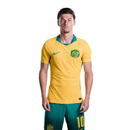 Australia National Soccer Team 2026 FIFA World Cup Jerseys (Player Version and Match Version) – Forwards: #7 Mathew LECKIE,#9 Mohamed TOURE,#10 Ajdin HRUSTIC