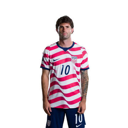 United States National Soccer Team 2026 FIFA World Cup Jersey (Player Version and Match Version) – Forwards: No. 9 Ricardo PEPI, No. 10 Christian PULISIC,No. 11 Brenden AARONSON