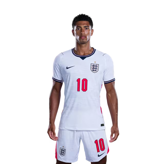 England National Soccer Team 2026 FIFA World Cup Jerseys (Player Version and Match Version) – Midfielders: #4 Declan RICE, #8 Elliot ANDERSON, #10 Jude BELLINGHAM