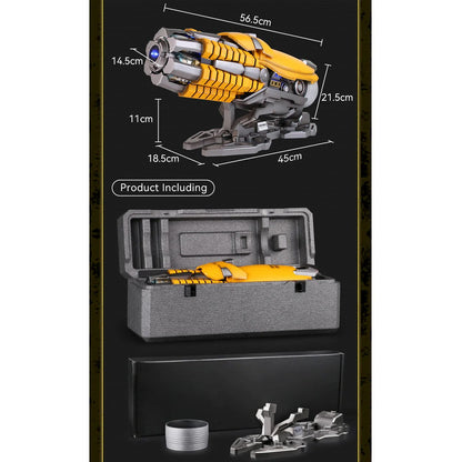 Transformers Bumblebee Wearable Hand Cannon – Kids Voice-Activated Toy with Gatling Sound Effects & LED Light, Boys Gift