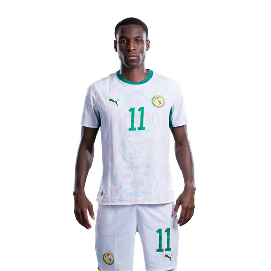 Senegal National Football Team 2026 World Cup Jersey (Player Version/Match Version) — Forwards: No.11 Nicolas JACKSON, No.12 Cherif NDIAYE,No.13 Iliman NDIAYE / Avants: No.11 Nicolas Jackson, No.12 Cherif NDIAYE,No.13 Iliman NDIAYE