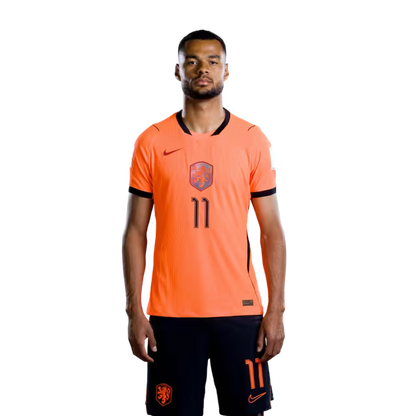 Netherlands National Team 2026 World Cup Jersey (Player Version/Match Version) — Forwards: No. 9 Wout Weghorst, No. 10 Memphis Depay, No. 11 Cody Gakpo / Aanvallers: nr. 9 Wout Weghorst, nr. 10 Memphis Depay, nr. 11 Cody Gakpo