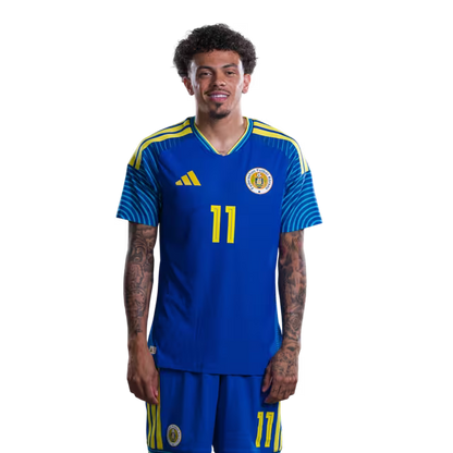 2026 World Cup Curaçao National Football Team Jersey (Player/Match Version) — Forwards: No. 9 Juergen Locadia, No. 11 Jeremy Antonisse, No. 12 Sontje Hansen./Delanteronan: No.9 Juergen LOCADIA, No.11 Jeremy Antonisse,No.12 Sontje HANSEN