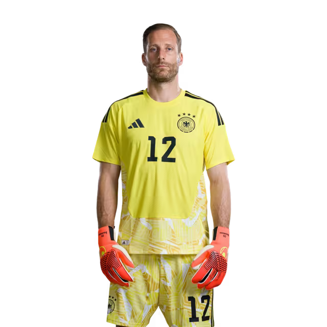 Trikot der deutschen Fußballnationalmannschaft 2026 für die Weltmeisterschaft (Spielerversion/Spielversion) – Torhüter: Nr. 1 Manuel NEUER, Nr. 12 Oliver Baumann, Nr. 21 Alexander NÜBEL