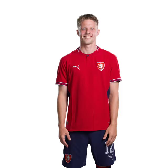 Czech Republic National Football Team 2026 World Cup Jersey (Player/Match Version) — Midfielders: No. 8 Vladimír Darida, No. 12 Lukáš Červ, No. 17 Lukáš Provod./ Záložníci: č. 8 Vladimir DARIDA, č. 12 Lukáš CERV, č. 17 Lukáš PROVOD