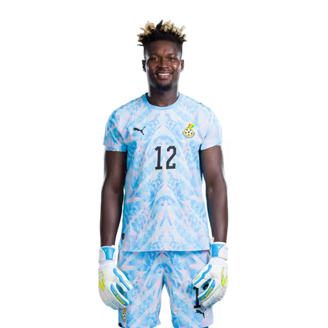 Ghana National Football Team 2026 World Cup Jersey (Player Version/Match Version) — Goalkeepers: No.1 Lawrence Ati ZIGI, No.12 Joseph ANANG,No.16 Benjamin ASARE