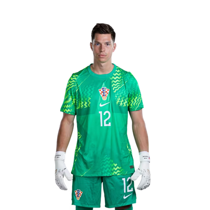 Croatia National Team 2026 World Cup Jersey (Player Version/Match Version) — Goalkeepers: No. 1 Dominik Livaković, No. 12 Ivor Pandur, No. 23 Dominik Kotarski / Vratari: Br. 1 Dominik LIVAKOVIC, Br. 12 Ivor PANDUR, Br. 23 Dominik KOTARSKI