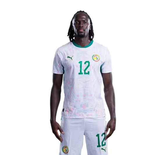 Senegal National Football Team 2026 World Cup Jersey (Player Version/Match Version) — Forwards: No.11 Nicolas JACKSON, No.12 Cherif NDIAYE,No.13 Iliman NDIAYE / Avants: No.11 Nicolas Jackson, No.12 Cherif NDIAYE,No.13 Iliman NDIAYE