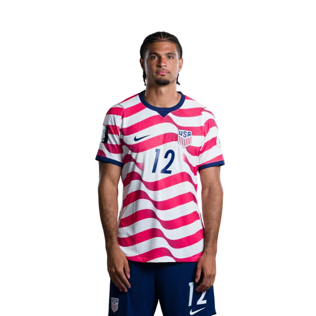 USA 2026 World Cup Jersey - Player Version - Match Version - Defenders: 6 Auston TRUSTY, 12 Miles ROBINSON, 13 Tim REAM