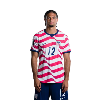 USA 2026 World Cup Jersey - Player Version - Match Version - Defenders: 6 Auston TRUSTY, 12 Miles ROBINSON, 13 Tim REAM